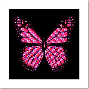 Fantasy Butterfly With Strawberry Pink Wings Posters and Art